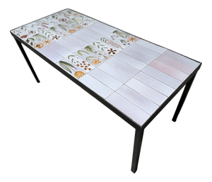 Coffee Table with Floral Motifs by Roger Capron, 1970s