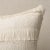 This pillow features Acadia with a knife edge finish. A horizontal fringed stripe, this pattern derives from a textile in...