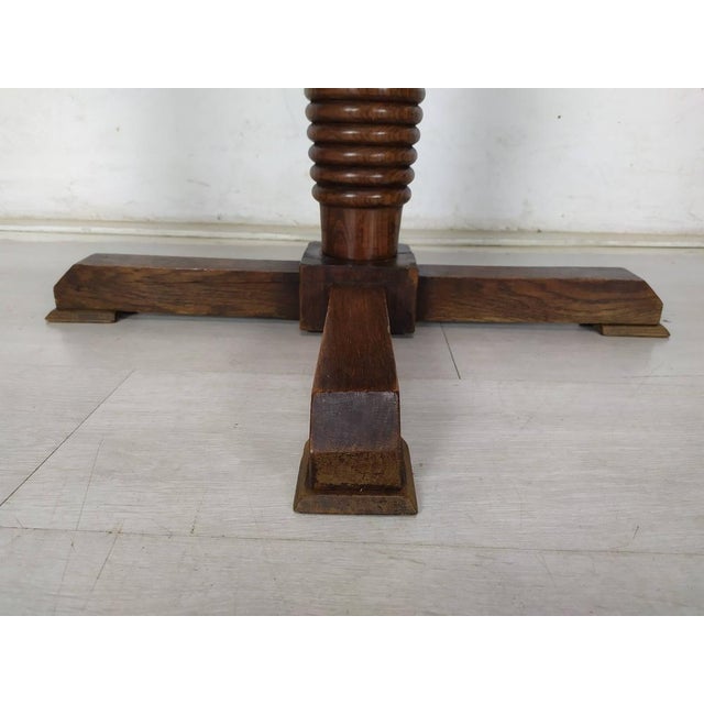Brutalist Bistro Pedestal Table, 1940s For Sale - Image 13 of 17