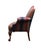 Late 20th Century High End Vintage Solid Mahogany Traditional Style 54" High Camelback Loveseat Settee W. Striped Upholstery For Sale - Image 5 of 9