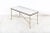 White Brass Faux Bamboo Coffee Table For Sale - Image 8 of 14