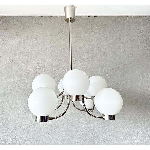 Vintage Sputnik Chandelier, 1970s For Sale - Image 4 of 15