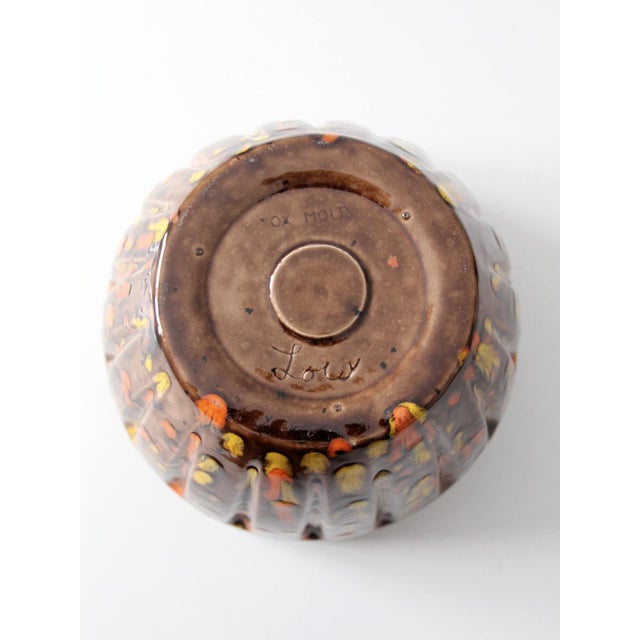 Mid 20th Century Mid-Century Ox Mold Pottery Bowl For Sale - Image 5 of 10
