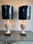 Wood Vintage Fredrick Cooper Urn Lamps in Creamware Rope Lattice Pattern - a Pair For Sale - Image 7 of 18
