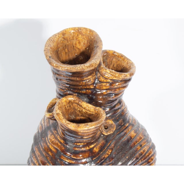 Studio Pottery Organic Vase by Newell Hillis Arnold For Sale In Indianapolis - Image 6 of 8