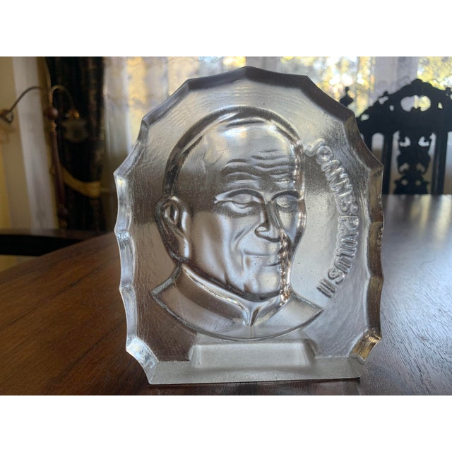 Image of John Paul Ii in Crystal Glass, 1979 For Sale - Image 6 of 18