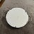 White 1930s Art Deco Bauhaus Air Brushed Ceramic and Silver Plate German Round Tray For Sale - Image 8 of 9