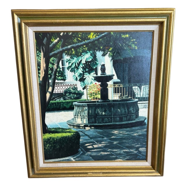 Late 20th Century Late 20th Century Original Oil Painting, ‘Siesta’ by Stan Eckman (American, 1913-1998) For Sale - Image 5 of 11