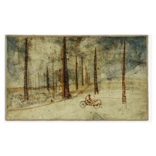 Renzo Vespignani, Suburbs, Original Painting, 1970s For Sale