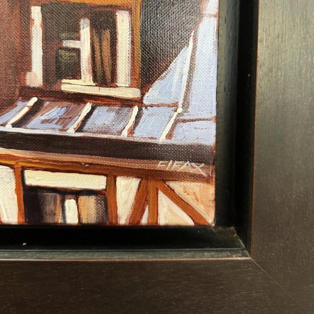 “Tuiles Et Zinc” by Philippe Vermeulen “Fifax” Original Oil on Canvas For Sale - Image 10 of 15