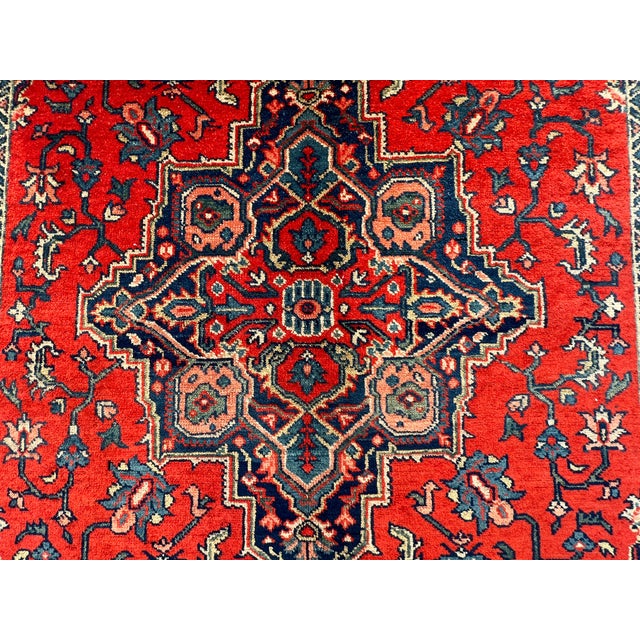 Real Oushak Hand Knotted Antique Rug 4'1 X 6'8 For Sale - Image 10 of 11