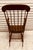 Late 19th Century Classic Antique Primitive American Mahagony Spindle Back Rocking Chair For Sale - Image 5 of 10