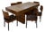 Art Deco Table and Chairs, 1930s, Set of 7 For Sale