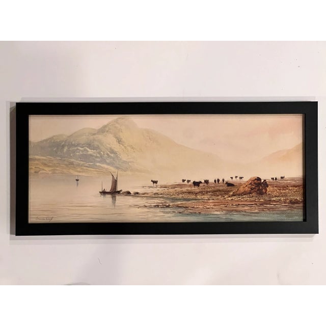 This is a wonderful detailed .original watercolor. I dont know the artist Edwin ? can't make out the last name. Surely a...