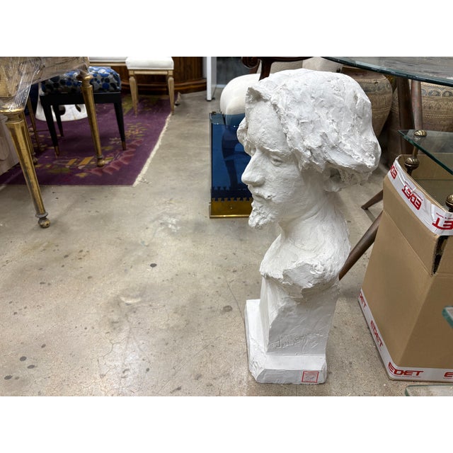 19th Century French Plaster Bust For Sale - Image 4 of 9