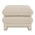 Bunny Williams Home Empire Ottoman in Oatmeal Linen with French Brass Nail Heads For Sale