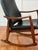 Milo Baughman Style Rocking Chair in Black Faux Leather, 1960s For Sale - Image 9 of 12