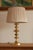 Metal Swedish Brass Bobbin Table Lamp For Sale - Image 7 of 14