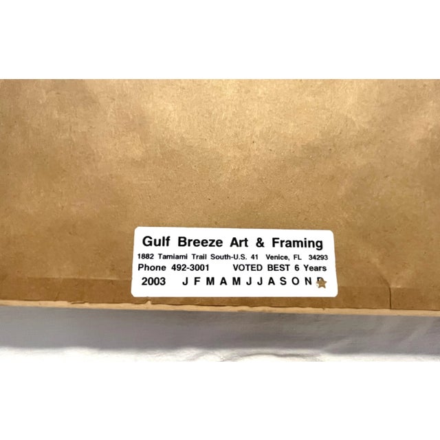 Original Becky Sansing (American, 20th Century) Framed Mixed Media Art Titled Brilliance III For Sale - Image 11 of 12