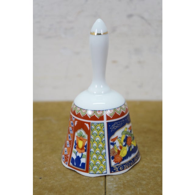 Mid 20th Century Japanese Imari Porcelain Serving Plates Platters Bowl Bell & Box - 7 Piece Lot For Sale - Image 13 of 18