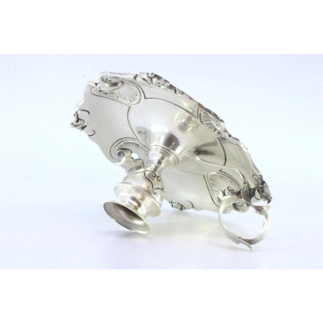 Silver Paddle with Shell-Shaped Reliefs, Cut-Outs and Acanthus Leaf For Sale - Image 3 of 7