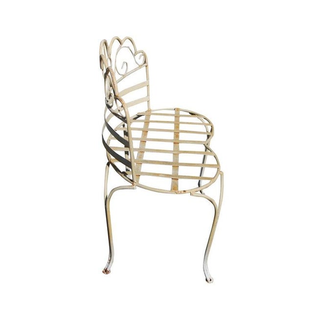 Rustic Mid 20th Century Victorian Style Outdoor Settee For Sale - Image 3 of 9