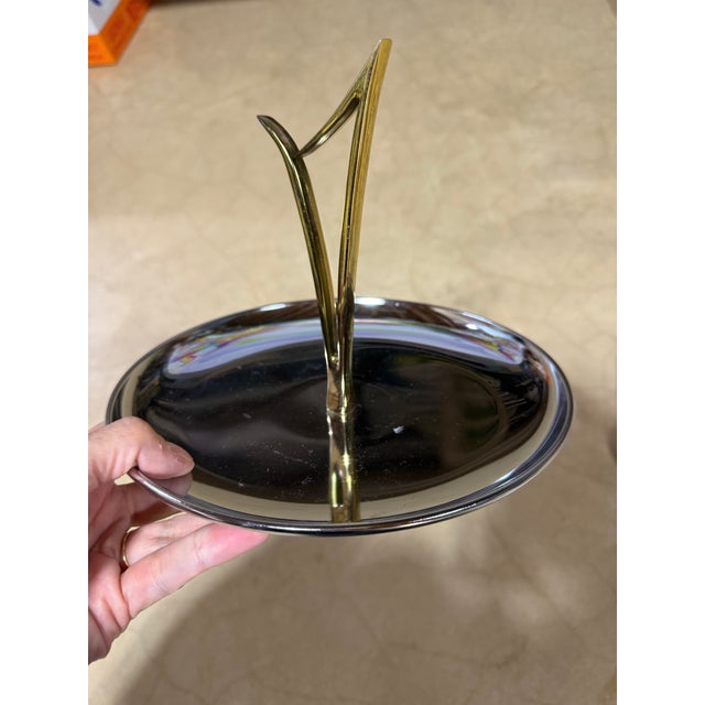 1960s Set of 3, 1960s Mid-Century Modern Kromex Trays For Sale - Image 5 of 8