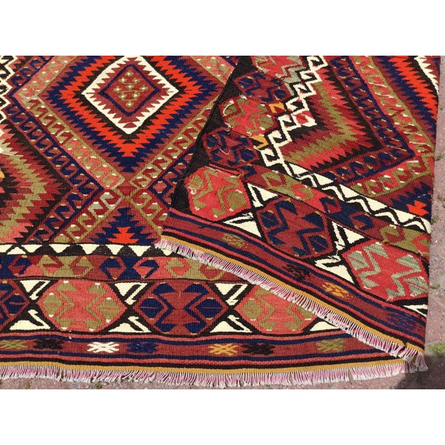 Nomadic Handmade Kilim - 73" X 102" For Sale - Image 10 of 11