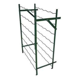 Late 20th Century Freestanding Wire Work 35 Bottle Wine Rack For Sale