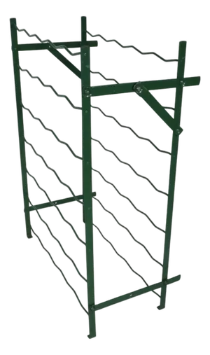 Late 20th Century Freestanding Wire Work 35 Bottle Wine Rack