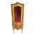 French Vintage Glass Cabinet Vitrine Louis XVI Style For Sale