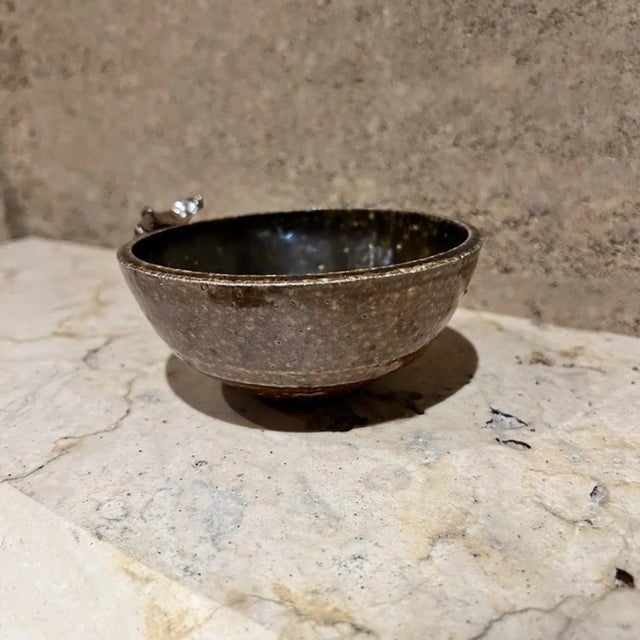 1970s 1970s Studio Art Pottery Lizard Coffee Cup Serpent Mug For Sale - Image 5 of 9