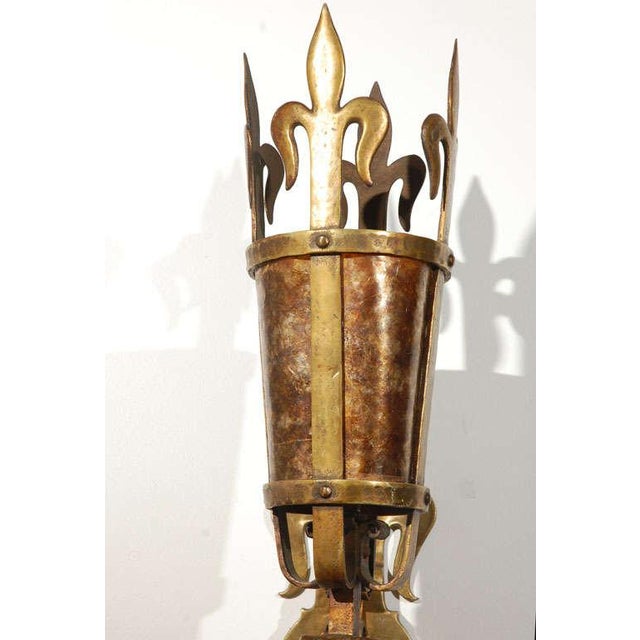 Brass 1920s Brass & Mica French Sconces - a Pair For Sale - Image 8 of 9