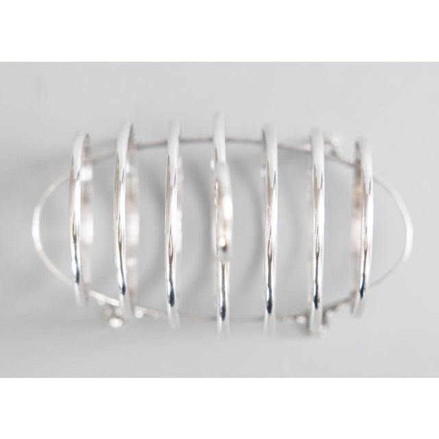 Art Deco English Silver Plate Toast Rack For Sale In Houston - Image 6 of 8