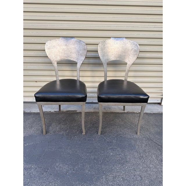2020s Pair of Oly Studio “Beverly” Dining Side Chairs For Sale - Image 5 of 6