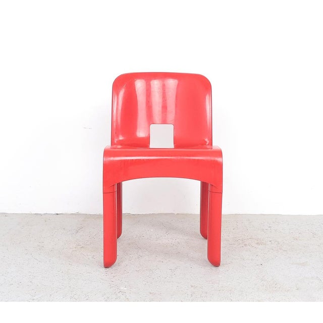 Vintage Universal Chairs in Red by Joe Colombo for Kartell, 1960s, Set of 2 For Sale - Image 6 of 15