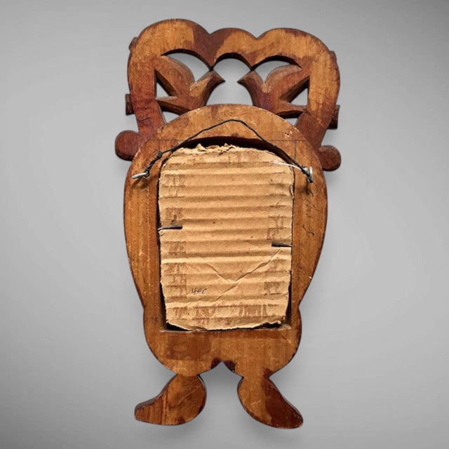 Late 19th Century Folk Art Courting Mirror For Sale - Image 4 of 4