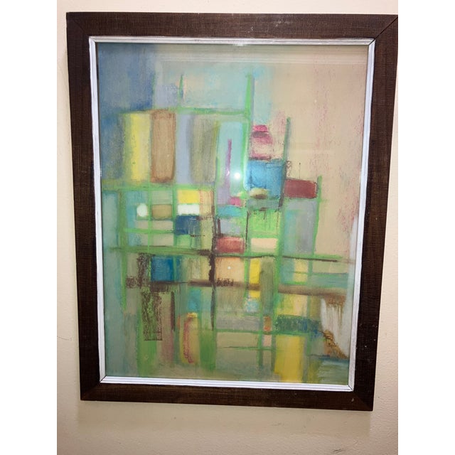 Abstract Mid-Century Modern Abstract For Sale - Image 3 of 5