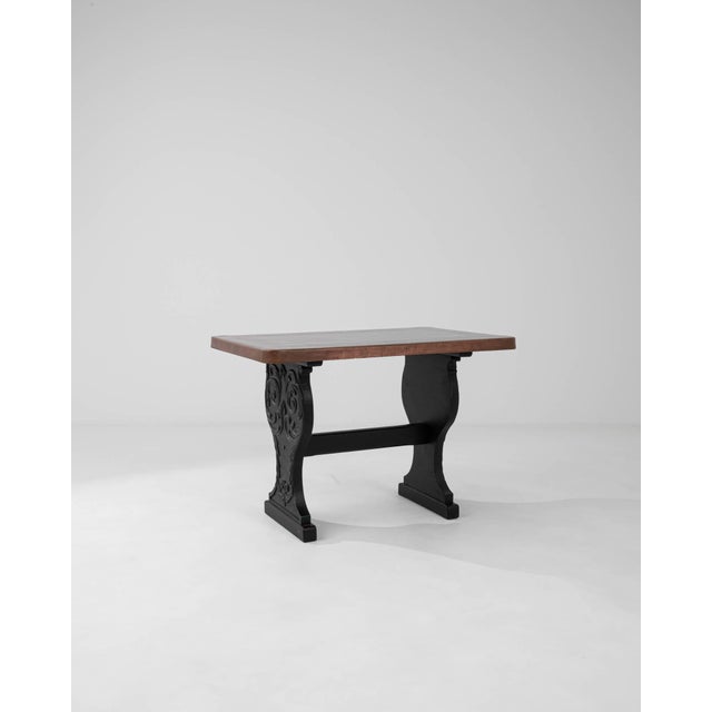 Black 20th Century French Wooden Table For Sale - Image 8 of 12