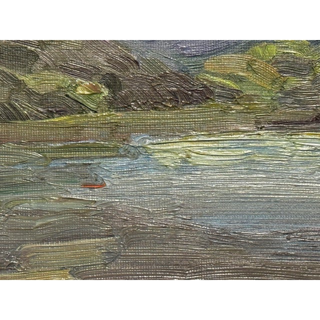 Oil on Canvas Landscape, Vintage For Sale - Image 10 of 12
