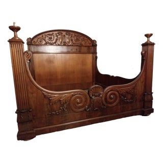 Large Carlo X Bed, 1830s For Sale