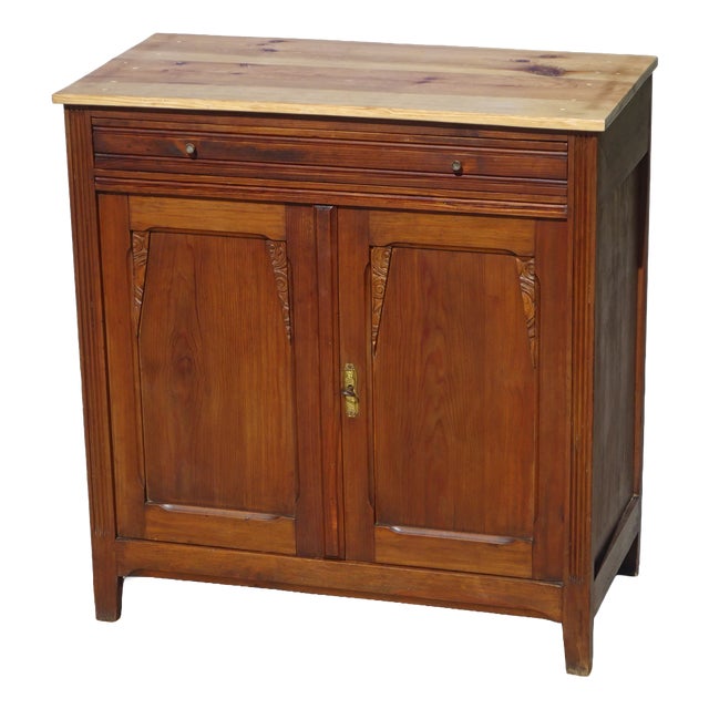 Small Art Deco Oak and Pine Buffet, 1930s For Sale