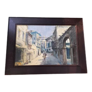 Orientalist Painting - Oil on Canvas - Late 19th / Early 20th Century