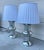 Bull Nose Cylinder Mercury Glass Table Lamps - a Pair For Sale - Image 9 of 18
