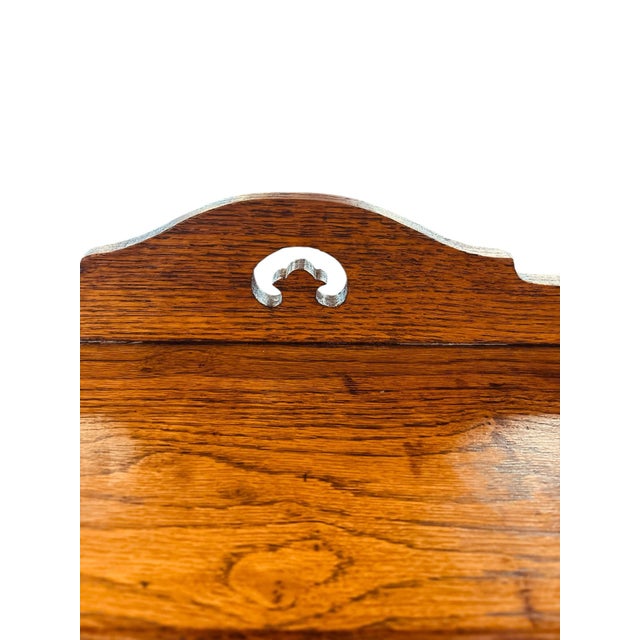Early 20th Century Antique Victorian Child’s Oak Roll Top Desk With Chair, Circa 1900 For Sale - Image 5 of 11