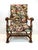 Brown Antique Louis XIII and Renaissance Walnut Armchairs with Parrot Upholstery, 1890s, Set of 2 For Sale - Image 8 of 18
