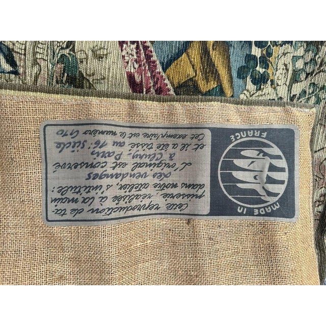 Vintage French Hand Printed Tapestry Vendanges Design, 1950s For Sale - Image 18 of 18