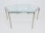 1970s Hexagonal Chrome and Glass Coffee Table For Sale - Image 11 of 11