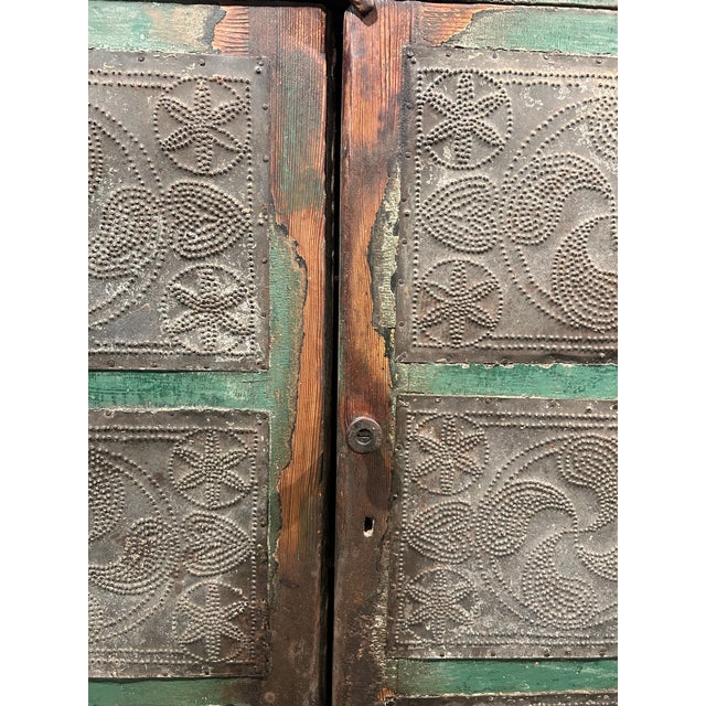 Green 19th C Shenandoah Valley Pie Safe For Sale - Image 8 of 12