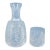 Late 20th Century Ralph Lauren Crystal Herringbone Carafe and Tumbler Set For Sale